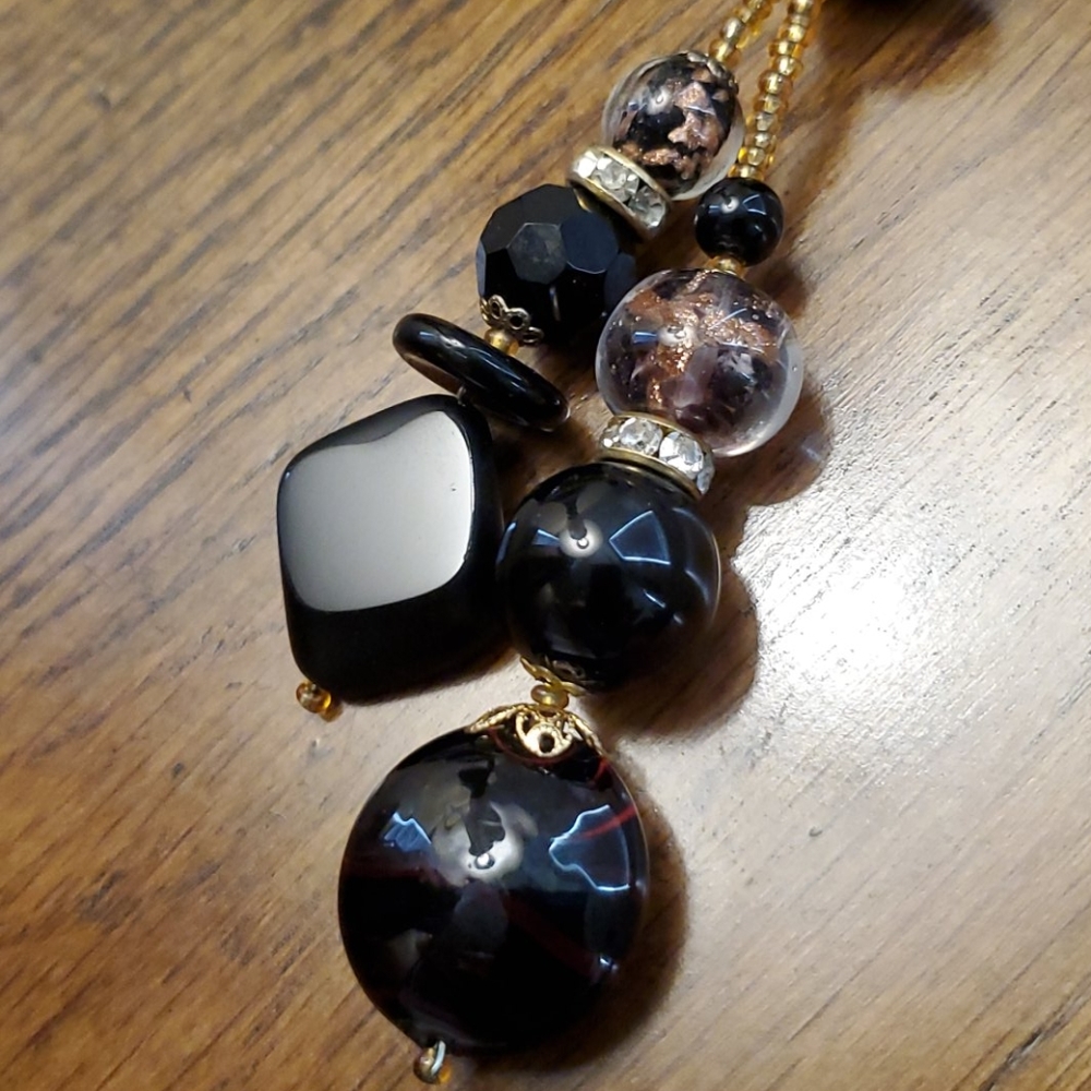 Murano glass bead necklace